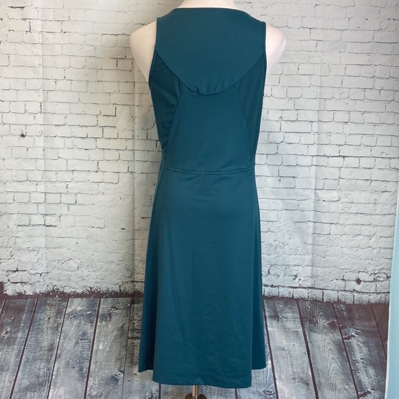 TITLE NINE- Freelance Dress Solid Fit& Flare V Neck Romper Athletic Gorp Skort - Picture 12 of 16